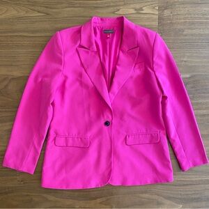 Vince Camuto Pink Blazer L Fuchsia Tailored Career Jacket